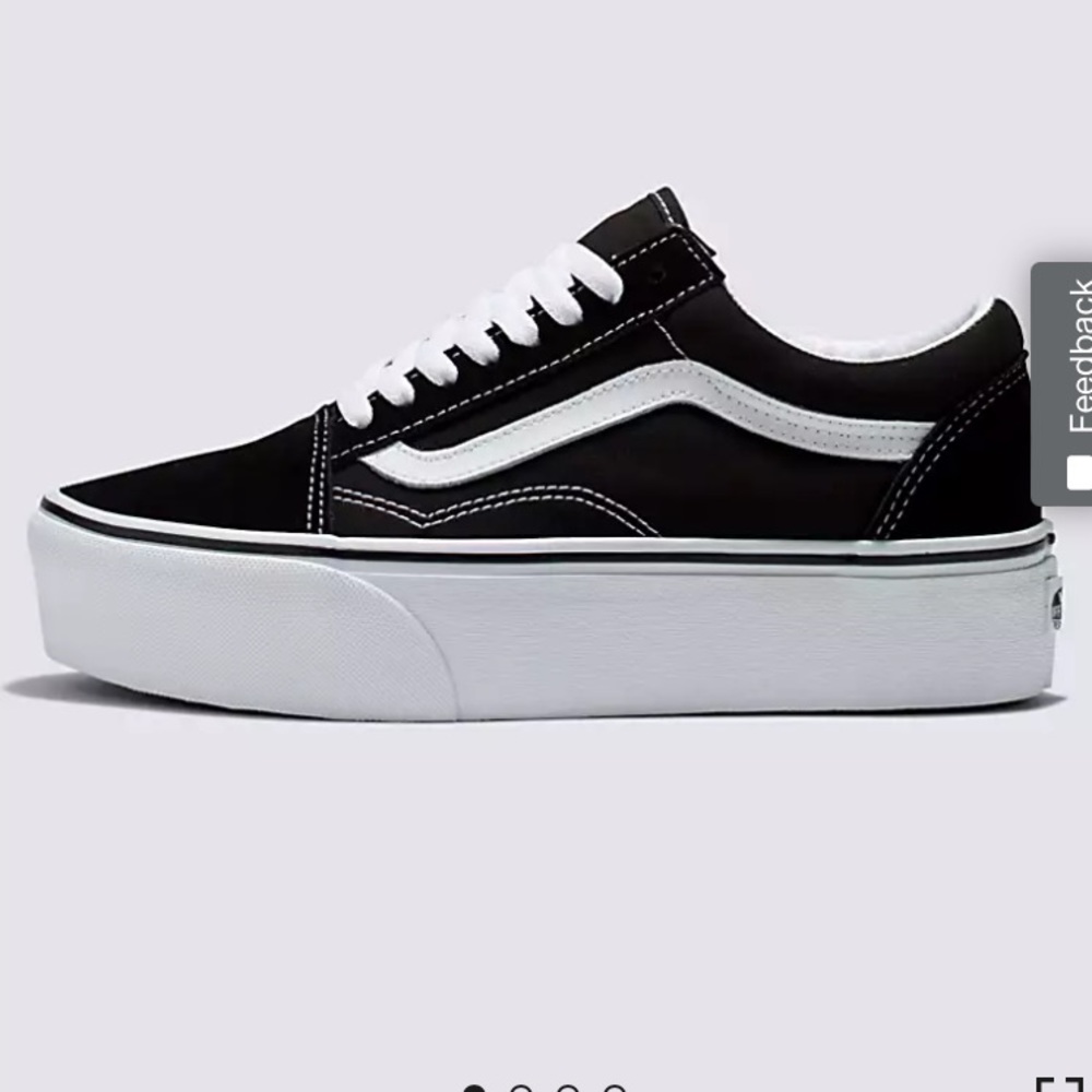 Vans Old Skool Stackform platform black shoes